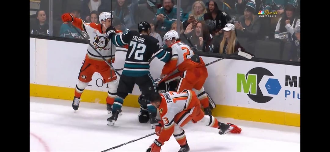 Mf tries to put Ekky in a choke hold and ends up on his back. The boys showing their toughness today