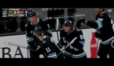 Dylan Guenther Scores Utah Hockey Club's 1st EVER GOAL In History..