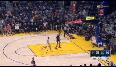 Wemby with a crazy 1 minute stretch vs GSW #wembanyama