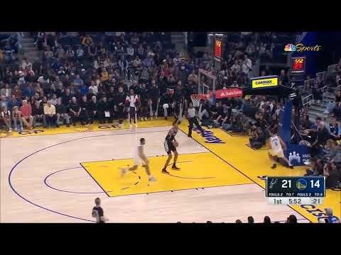 Wemby with a crazy 1 minute stretch vs GSW #wembanyama