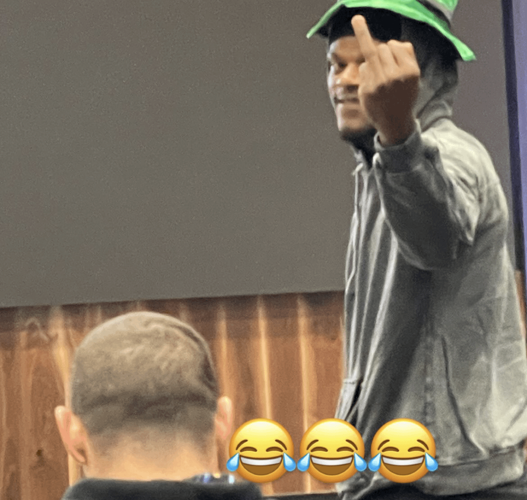 They made Lamar and Malik Cunningham wear leprechaun clothes after Louisville's loss to Notre Dame