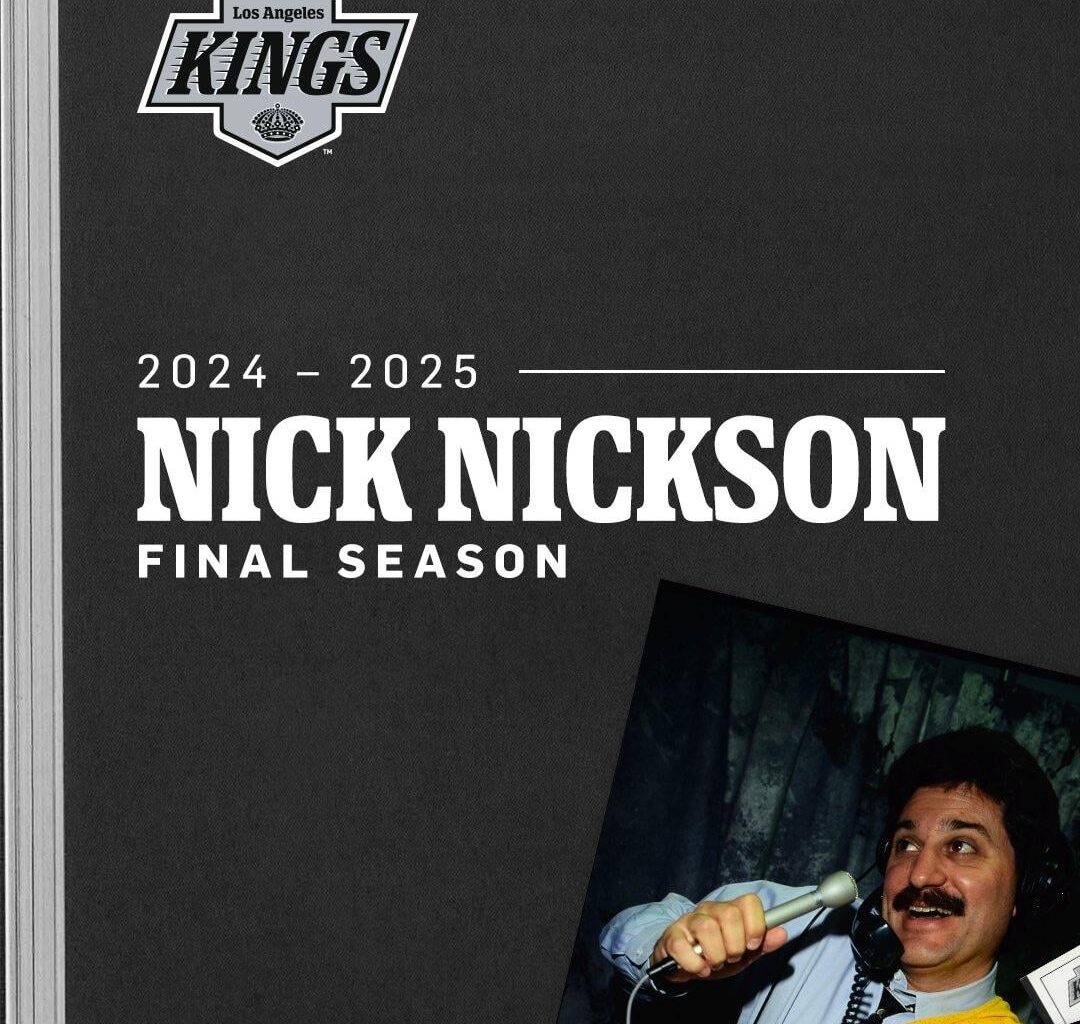 LA Kings play-by-play broadcaster Nick Nickson to retire after 2024-25 season