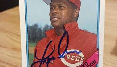 Posting a Reds autographed card every day until we win the World Series. Day 478: Lloyd McClendon