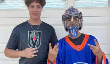 Vegas HS helmet wrap I did , replica of Jonathan Quicks battle armor design with some personal touches & team colors!