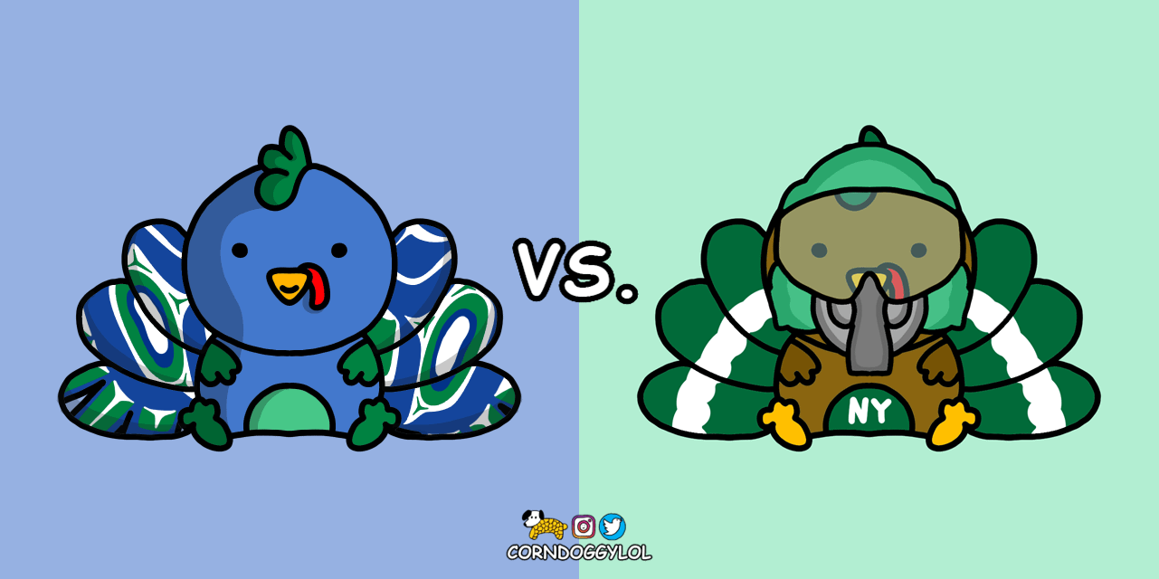 New York Jets Week 13 Matchup Doodle :) Happy Thanksgiving !