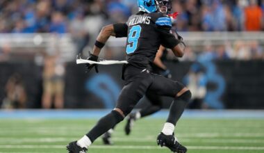 Lions gift Jameson Williams picture of Calvin Johnson tribute