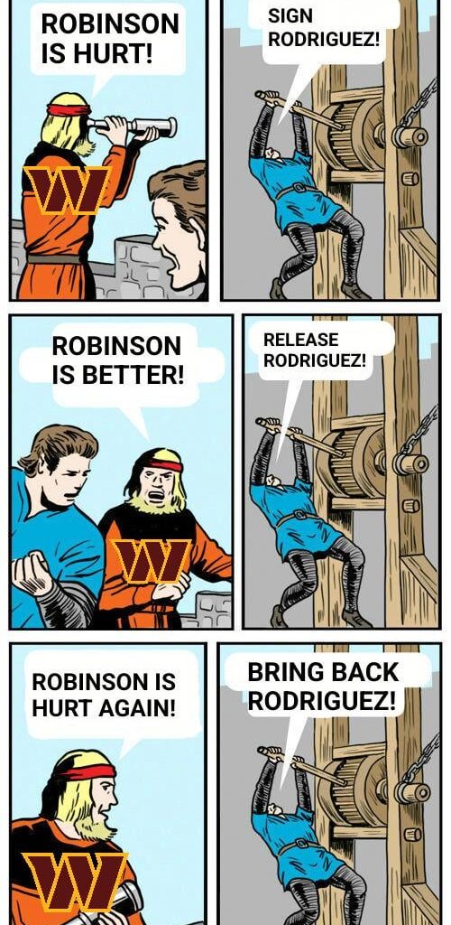 Chris Rodriguez riding that roller coaster