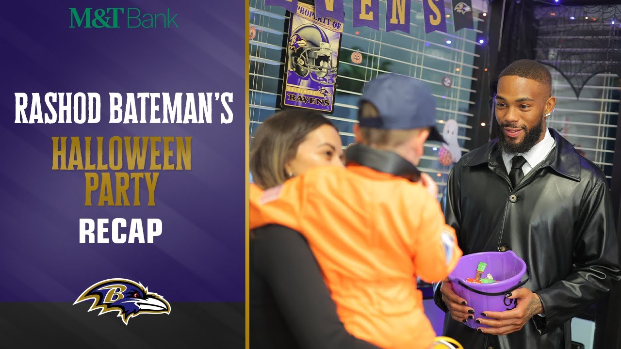 Inside Rashod Bateman's Special Halloween Party | Baltimore Ravens