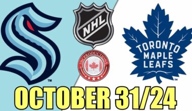 Toronto Maple Leafs vs Seattle Kraken OCT 31 24 w/Superbman