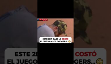 ESTE ERROR LES COSTÓ EL JUEGO A LOS DODGERS😒 #mlb #beisbol