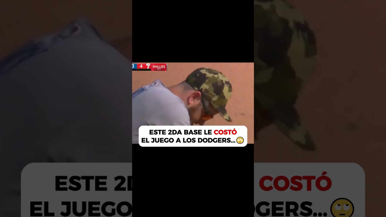 ESTE ERROR LES COSTÓ EL JUEGO A LOS DODGERS😒 #mlb #beisbol