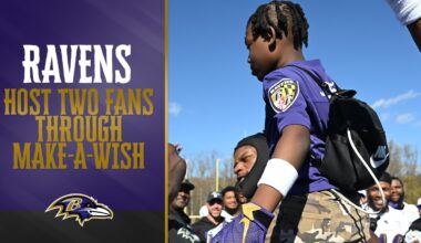 Ravens Host Two Fans Through Make-A-Wish | Baltimore Ravens