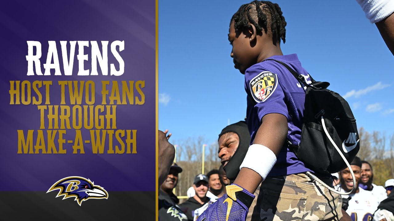 Ravens Host Two Fans Through Make-A-Wish | Baltimore Ravens