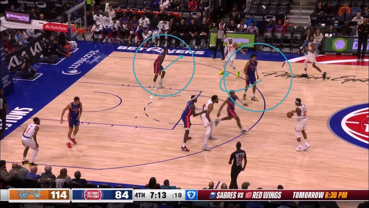 The DETROIT PISTONS mentally slow coaching staff vs. KNICKS