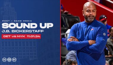 Post-Game Press Conference: J.B. Bickerstaff | Pistons vs NYK | 11.01.24