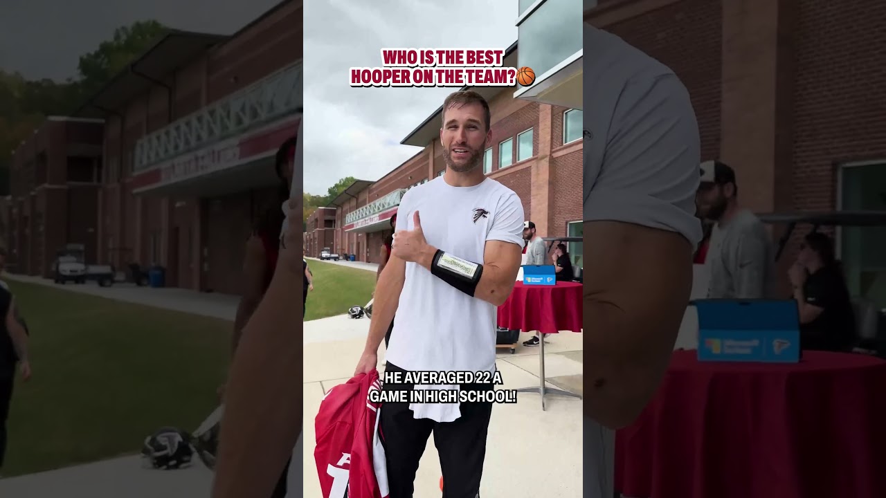 Who's the best hooper on the team? #falcons #nfl #basketball #nba