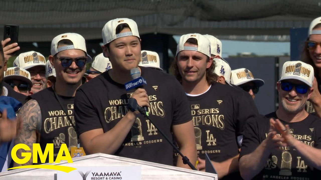 Los Angeles Dodgers celebrate World Series title with victory parade