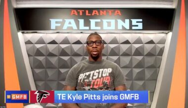 GMFB: Kyle Pitts talks PittStop, playing with Kirk Cousins, and upcoming game vs the Dallas Cowboys