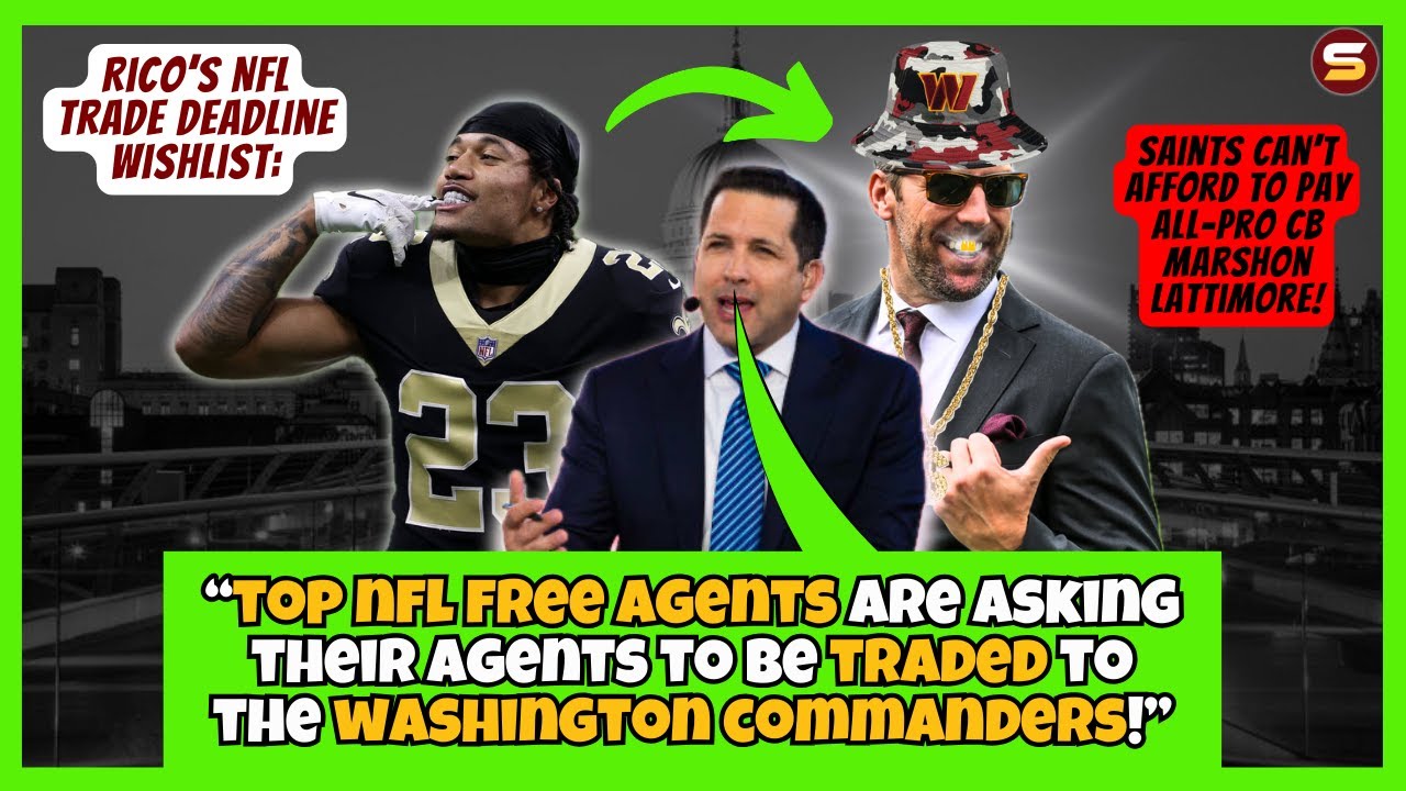 🚨"NFL Players Asking Agents for TRADE TO WSH"! ALL-PRO CB Marshon Lattimore! TRADE DEADLINE WISHLIST
