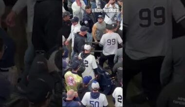 Yankees fans who grabbed Mookie Betts' glove were removed by security #worldseries #yankees #Dodgers