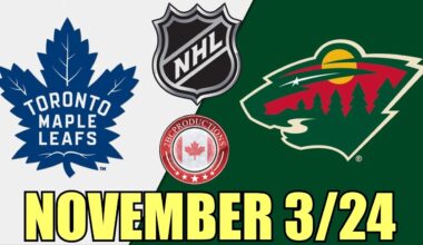 Toronto Maple Leafs vs Minnesota Wild NOV 3 24 w/Superbman