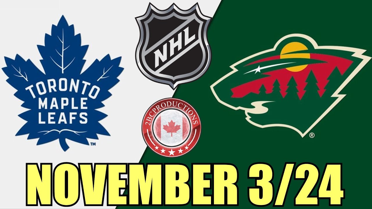 Toronto Maple Leafs vs Minnesota Wild NOV 3 24 w/Superbman