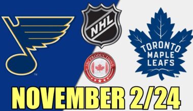 Toronto Maple Leafs vs St Louis Blues NOV 2 24 w/Superbman
