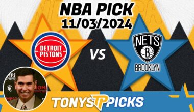 Detroit Pistons vs Brooklyn Nets Pick 11/3/24 NBA Pick for Bet