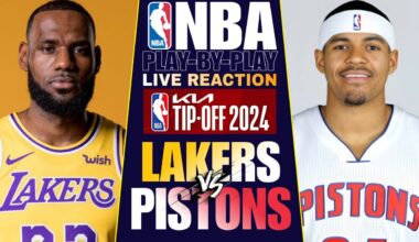 🔴LAKERS vs PISTONS │ LIVE NBA Basketball Game Play-By-Play Reaction & Scoreboard