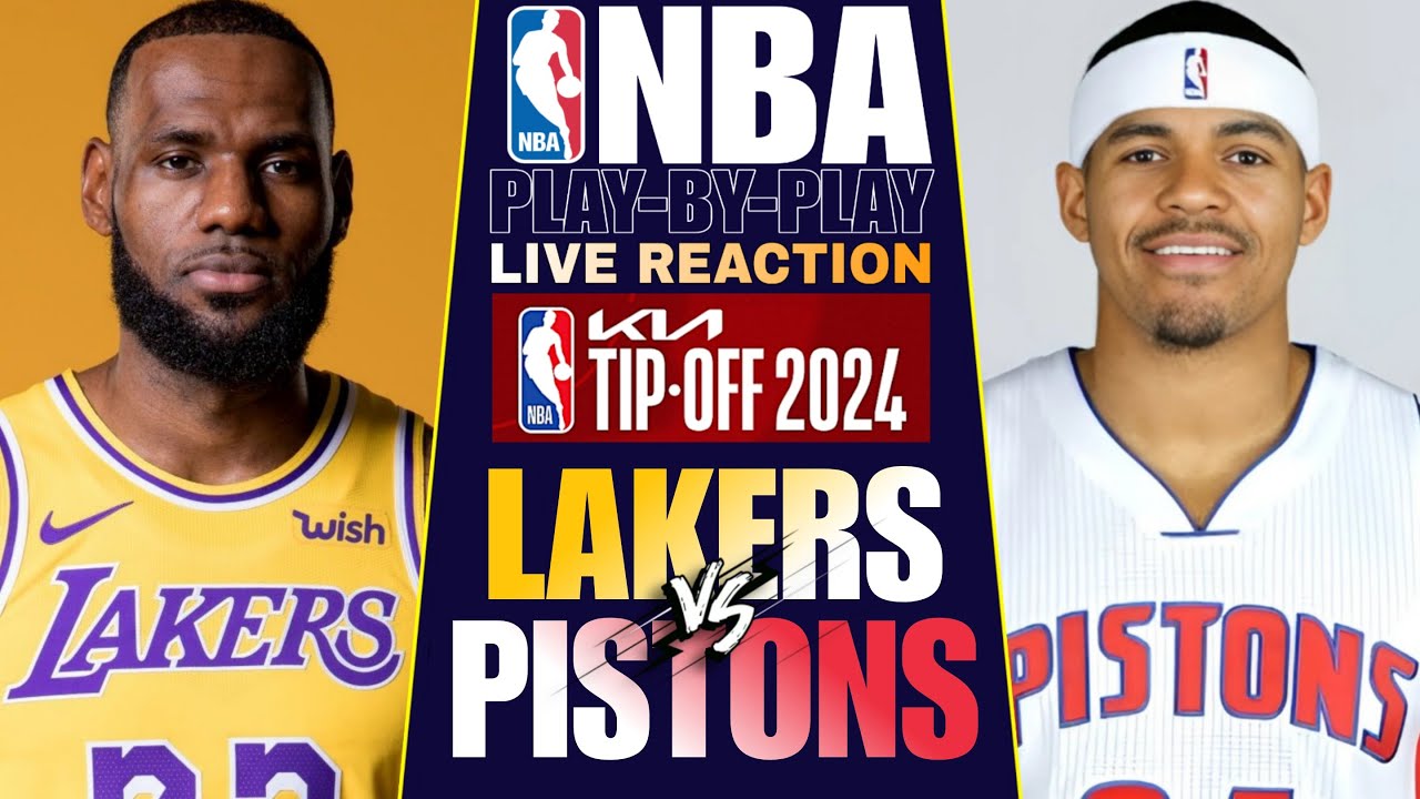🔴LAKERS vs PISTONS │ LIVE NBA Basketball Game Play-By-Play Reaction & Scoreboard