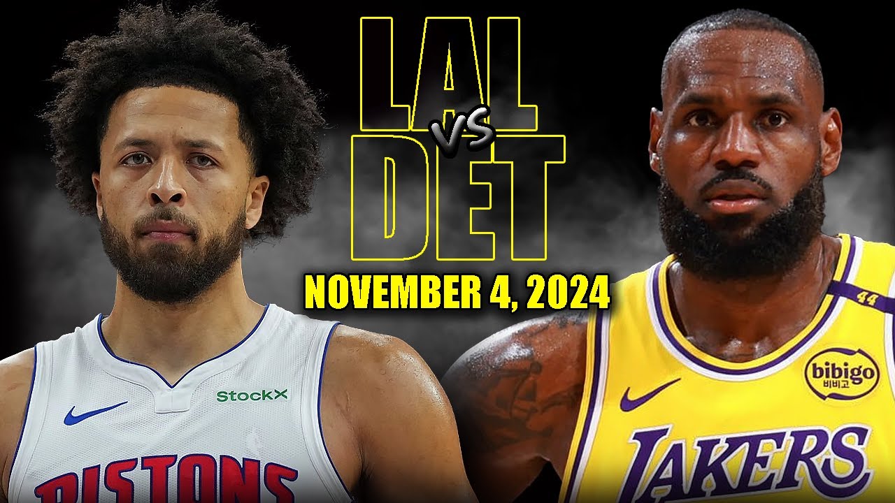 Los Angeles Lakers vs Detroit Pistons Full Game Highlights - November 4, 2024 | 2024-25 NBA Season