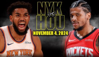 New York Knicks vs Houston Rockets Full Game Highlights - November 4, 2024 | 2024-25 NBA Season