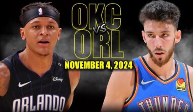 Oklahoma City Thunder vs Orlando Magic Full Game Highlights - November 4, 2024 | 2024-25 NBA Season