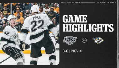 LA Kings SHUT OUT the Nashville Predators 3-0 in Nashville!