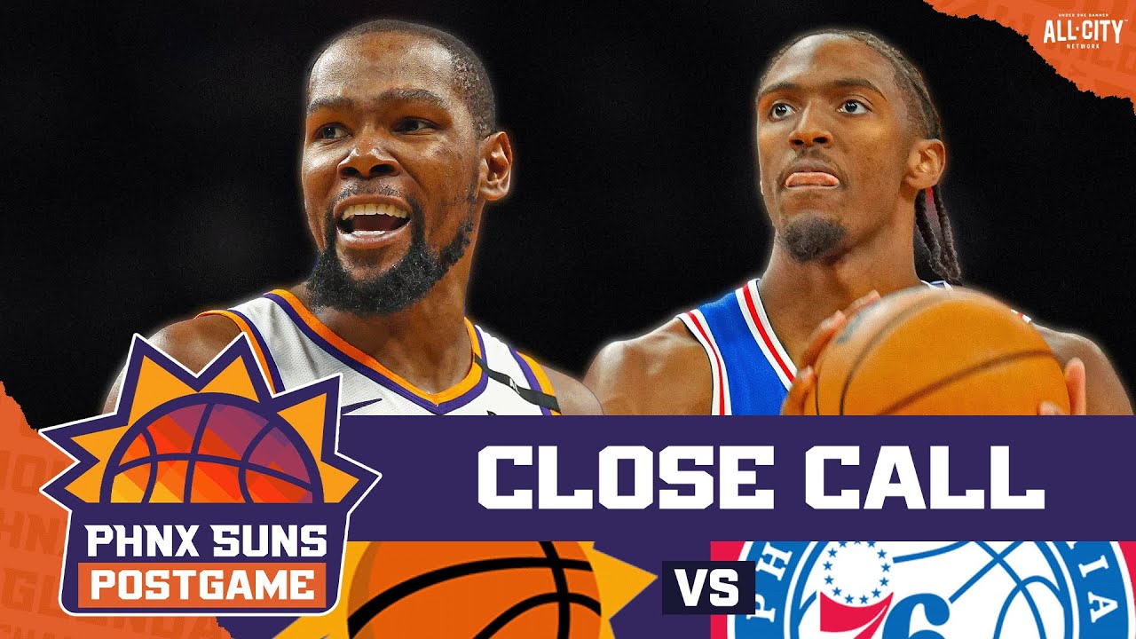 POSTGAME: Durant, Booker, Suns ESCAPE With Narrow Win Over Maxey, 76ers