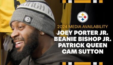 Porter Jr., Bishop Jr., Queen, Sutton Media Availability (Nov. 4) | Pittsburgh Steelers