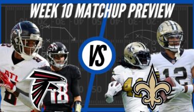Atlanta Falcons vs New Orleans Saints | Week 10 Preview