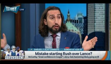 FIRST THINGS FIRST | Nick Wright RIPS Dallas Cowboys For NOT Starting Trey Lance | NFL