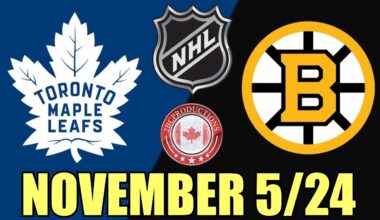 Toronto Maple Leafs vs Boston Bruins NOV 5 24 w/Superbman ELECTION EDITION