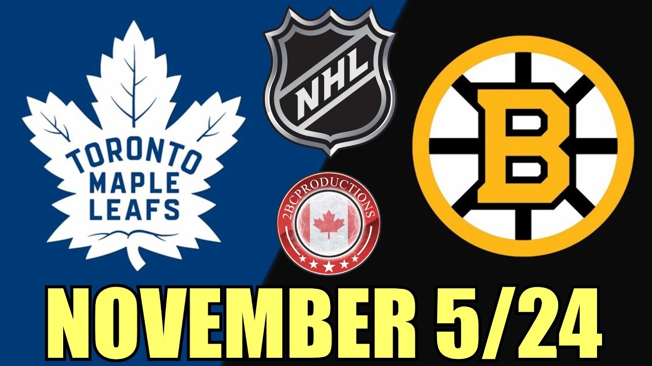Toronto Maple Leafs vs Boston Bruins NOV 5 24 w/Superbman ELECTION EDITION