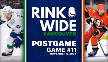 RINK WIDE POST-GAME: Vancouver Canucks at Anaheim Ducks |  Game 11 - Nov. 5, 2024