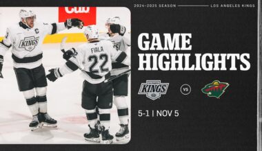 LA Kings Roll over Minnesota Wild with FIVE GOALS in 5-1 Win