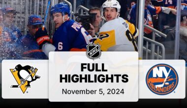 NHL Highlights | Penguins vs. Islanders - November 5, 2024
