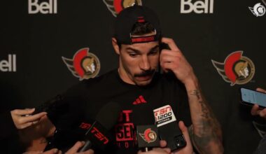 Josh Norris, Travis Hamonic, and Travis Green Postgame Media vs BUF