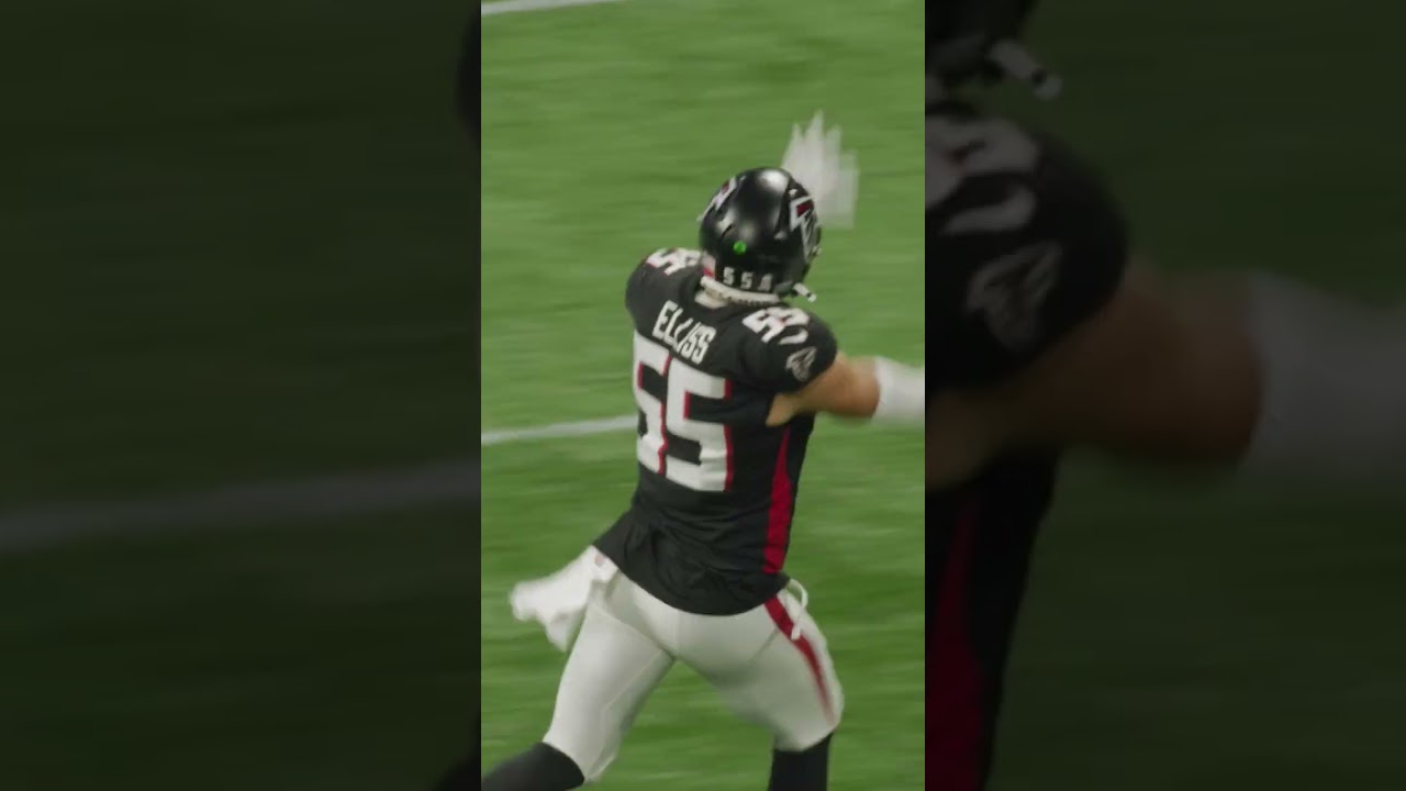 Kaden Elliss has us all HYPED after his 4th down stop!😤 #riseup #atlantafalcons #kadenelliss