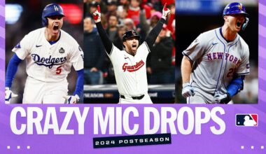 MIC DROP moments from the 2024 Postseason! Best bat flips and reactions!