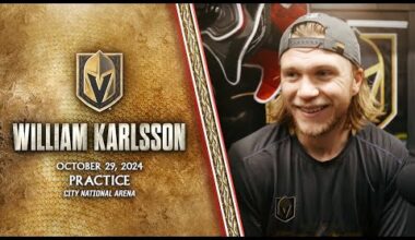 William Karlsson 10/29: Feels Good To Be Back With The Boys!