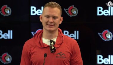 Thomas Chabot, Brady Tkachuk, Travis Green Media Availability - Nov. 6