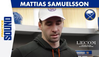 "Raise The Standard" | Mattias Samuelsson Speaks After Being Healthy Scratched Against Ottawa
