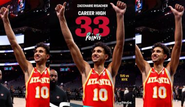 Zaccharie Risacher CAREER HIGH 33 Points in Hawks Win over Knicks